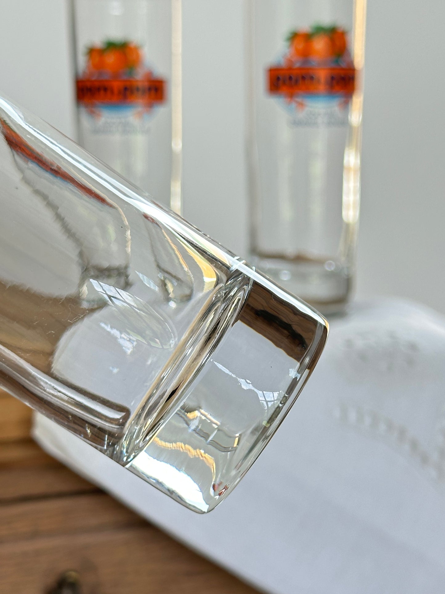 3 verres à jus vintage Pam Pam