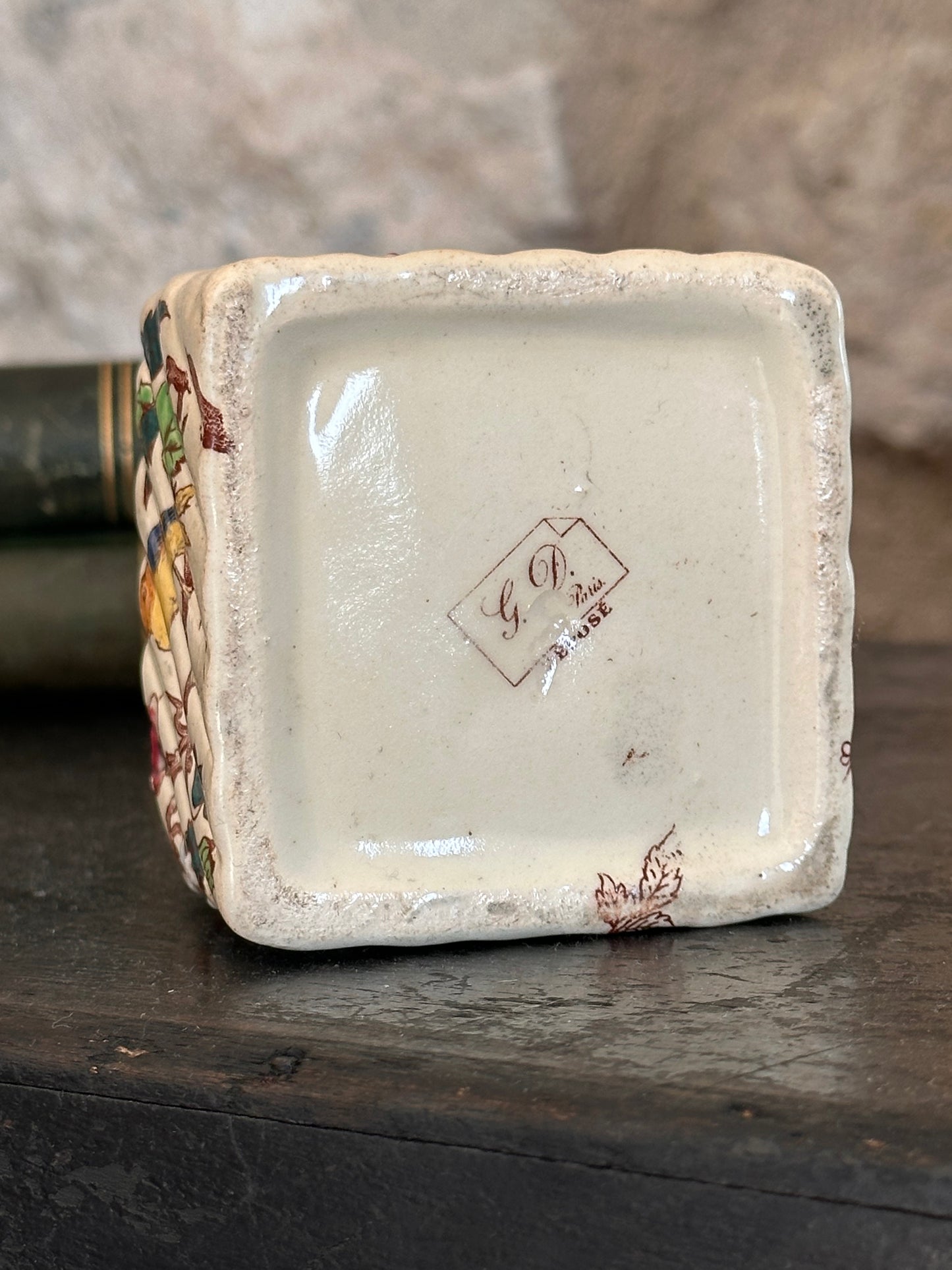 Encrier ancien signé G. D. Paris