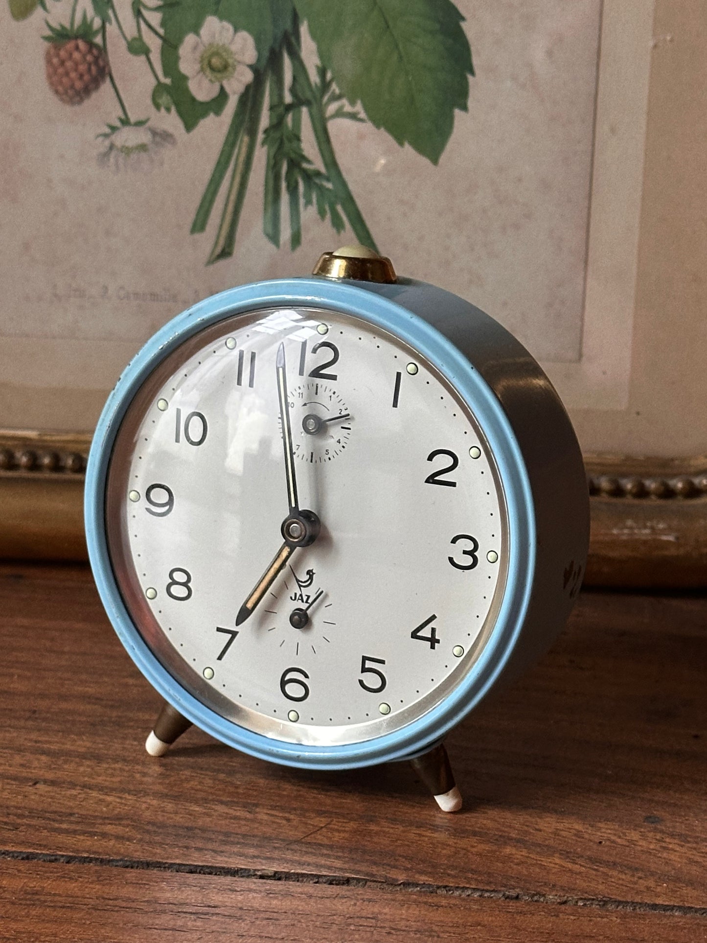 Réveil vintage Jaz bleu ciel