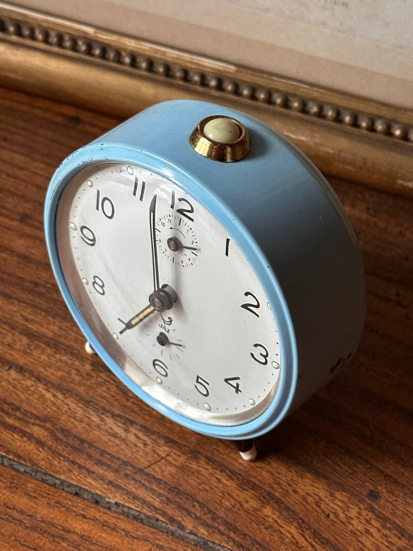 Réveil vintage Jaz bleu ciel