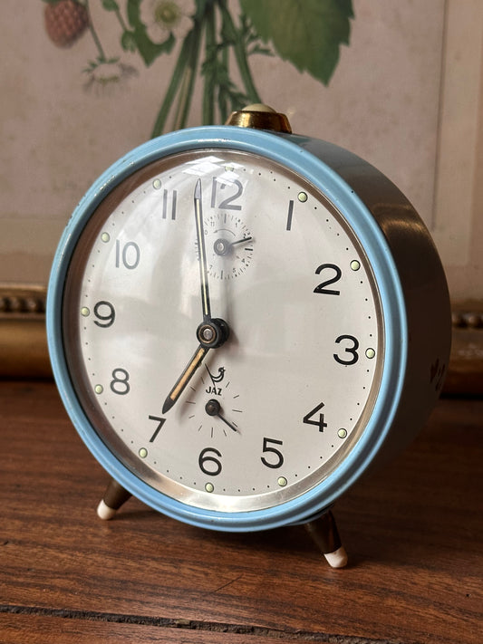 Réveil vintage Jaz bleu ciel