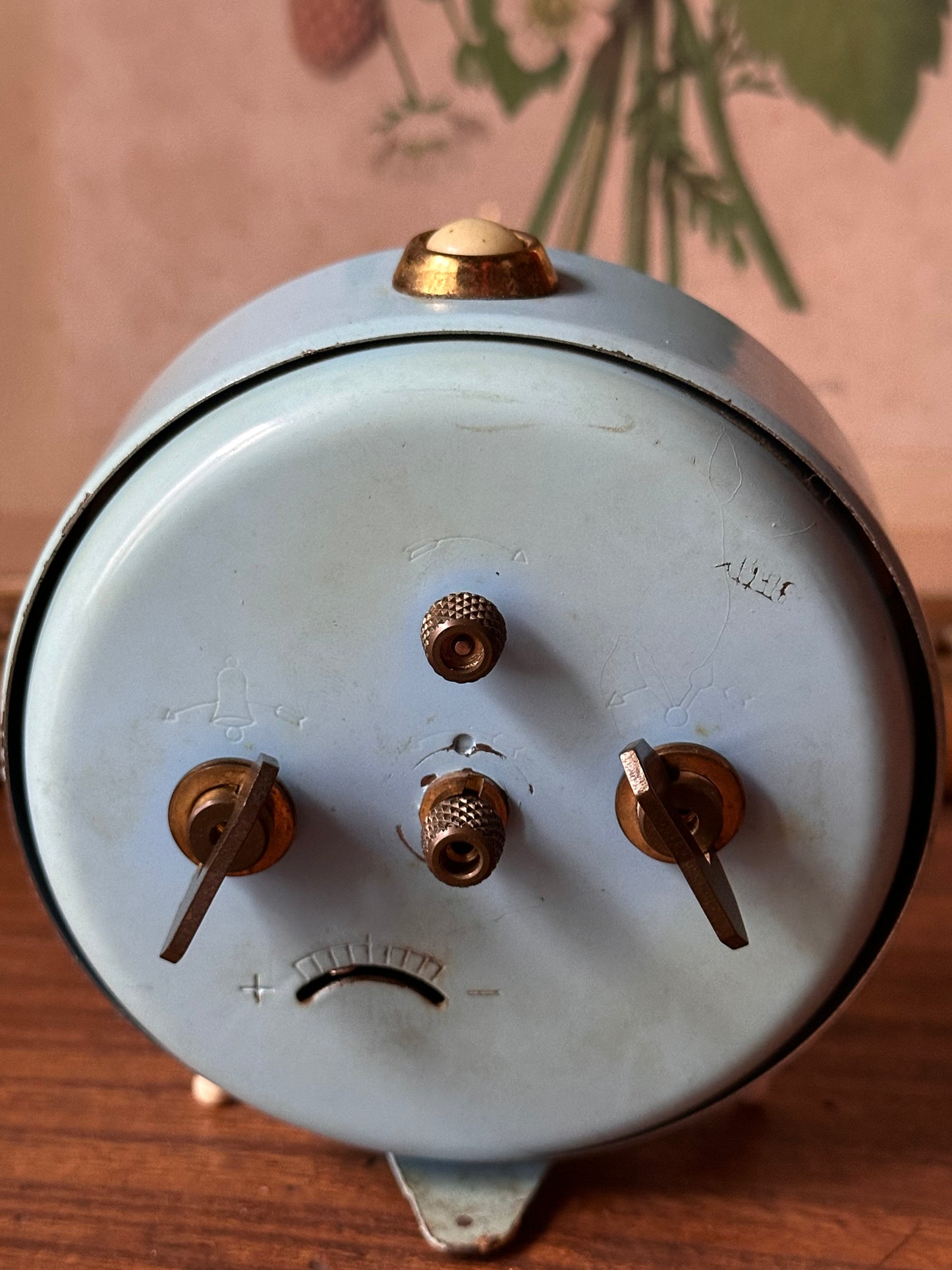 Réveil vintage Jaz bleu ciel